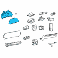 OEM 2022 Lexus UX200 METER ASSY, COMBINAT Diagram - 83800-76Q00