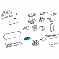 OEM Lexus Switch Sub-Assembly Bac Diagram - 84804-76010