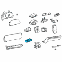 OEM 2021 Lexus UX200 Switch Sub-Assembly Bac Diagram - 84804-76010