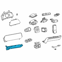 OEM 2019 Lexus UX200 Control Assembly, Air Co Diagram - 55900-76120