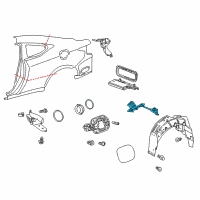OEM 2019 Lexus RC F Lock Assembly, Fuel Lid Diagram - 77030-24060