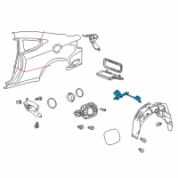 OEM 2018 Lexus RC F Lock Assembly, Fuel Lid Diagram - 77030-24060