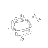 OEM 2005 Toyota Highlander Lift Cylinder Bracket Diagram - 68957-13020