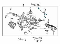 OEM 2021 Toyota Highlander Wire Harness Diagram - 82212-0E090