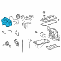OEM 1997 Toyota T100 Upper Cover Diagram - 11322-62901