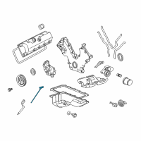 OEM 2010 Lincoln Town Car Dipstick Diagram - 3W7Z-6750-EA