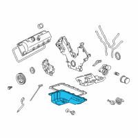 OEM 2003 Ford Crown Victoria Oil Pan Diagram - 3W7Z-6675-BC