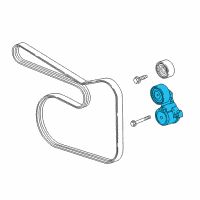 OEM 2017 Chevrolet Cruze Serpentine Tensioner Diagram - 55570067