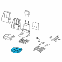 OEM Pontiac Grand Prix Pad Asm, Driver Seat Cushion Diagram - 88948144