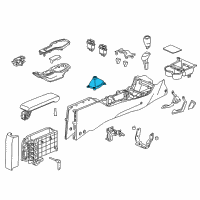 OEM Honda CR-Z Boot Set, Change Lever *NH846L* (THREAD MEDIUM GRAY) Diagram - 83414-SZT-A31ZB