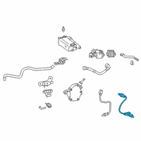 OEM Toyota Prius AWD-e Lower Oxygen Sensor Diagram - 89465-02430