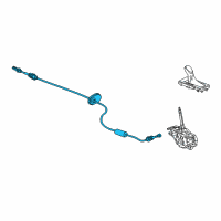 OEM 2018 Cadillac XTS Shift Control Cable Diagram - 23207230