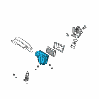 OEM 2004 Infiniti FX45 Body Assembly-Air Cleaner Diagram - 16528-CG200