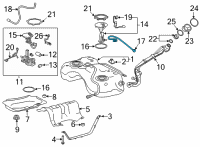 OEM Toyota Vent Tube Diagram - 77016-0A010