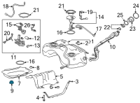 OEM 2022 Toyota Venza Insulator Nut Diagram - 90182-A0034