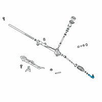 OEM Kia Forte End Assembly-Tie Rod, RH Diagram - 56825J7000