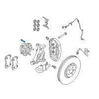 OEM 2017 Ford Mustang Wheel Stud Diagram - FR3Z-1107-A