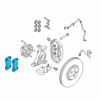 OEM 2020 Ford Mustang Front Pads Diagram - KR3Z-2001-C