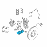 OEM 2016 Ford Mustang Splash Shield Diagram - FR3Z-2K004-G