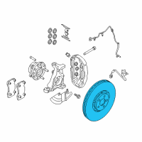 OEM 2021 Ford Mustang Rotor Diagram - KR3Z-1125-E