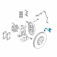 OEM 2015 Ford Mustang Brake Hose Diagram - FR3Z-2078-E