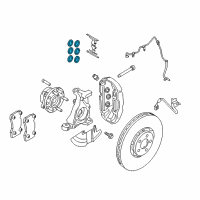 OEM 2016 Ford Mustang Caliper Seal Kit Diagram - FR3Z-2207-A