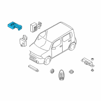 OEM Nissan Cube Control Assembly-Key Less Diagram - 28595-1FS1A