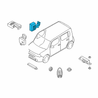 OEM 2011 Nissan Cube Control Assembly-Key Less Diagram - 28595-1FS0A