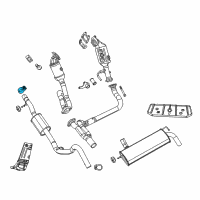 OEM Jeep Wrangler Clamp-Exhaust Diagram - 55398182AA
