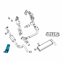 OEM 2012 Jeep Wrangler Shield-Exhaust Diagram - 55395947AB