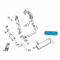 OEM 2017 Jeep Wrangler Shield-Exhaust Diagram - 55395955AC