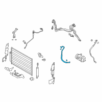 OEM 2011 Nissan Quest Hose Flexible, High Diagram - 92490-1JA0A