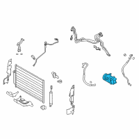 OEM 2017 Nissan Quest Compressor-Air Conditioner Diagram - 92600-4AY1B