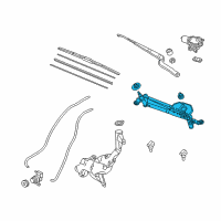 OEM 2013 Acura RDX Link, Front Wiper Diagram - 76530-TX4-A01