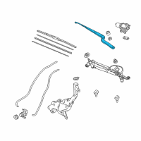 OEM 2016 Acura RDX Arm, Windshield Wiper Diagram - 76610-TX4-A01