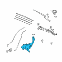 OEM 2017 Acura RDX Tank, Washer Diagram - 76841-TX4-A01