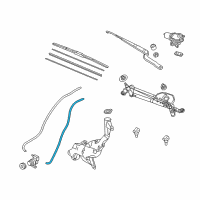 OEM Acura RDX Tube (4X7X960) Diagram - 76852-TX4-A01