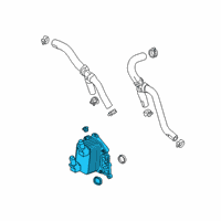 OEM GMC Sierra 1500 Oil Cooler Diagram - 12699792