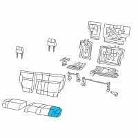 OEM 2010 Jeep Liberty Seat Cushion Foam Diagram - 68034022AA