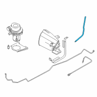 OEM 2002 BMW Z3 Outlet Pipe For Activated Carbon Container Diagram - 16-13-1-183-569