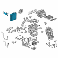 OEM Cadillac XT5 Evaporator Core Diagram - 84751078