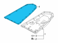 OEM Nissan Murano Gasket-Oil Pan Diagram - 31397-1XF0D