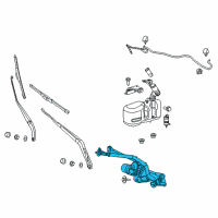 OEM 2019 Ram ProMaster 1500 Motor-Windshield WIPER Diagram - 4725998AE