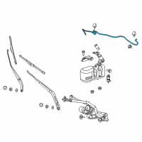 OEM 2014 Ram ProMaster 1500 Hose-Windshield Washer Diagram - 68134542AA