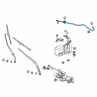 OEM Ram ProMaster 3500 Hose-Windshield Washer Diagram - 68134542AA