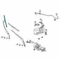 OEM 2016 Ram ProMaster 2500 Blade-Front WIPER Diagram - 68159682AA