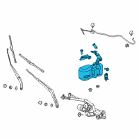 OEM Ram Reservoir-Windshield Washer Diagram - 68134379AA