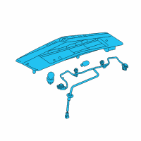 OEM 2003 Cadillac CTS Combo Lamp Assembly Diagram - 19208231