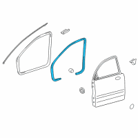 OEM 2015 Kia Optima WEATHERSTRIP-Front Door Body Diagram - 821104C010