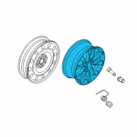 OEM 2015 Lincoln MKT Wheel, Alloy Diagram - DE9Z-1007-B
